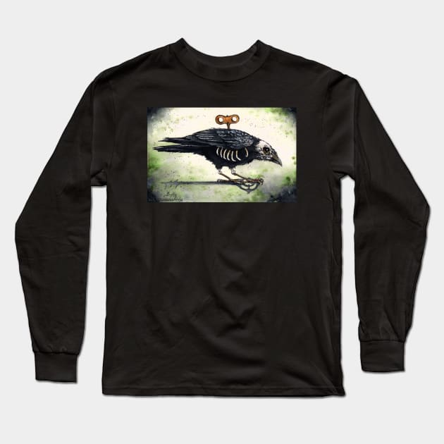 Nevermore Long Sleeve T-Shirt by Clockwork Art